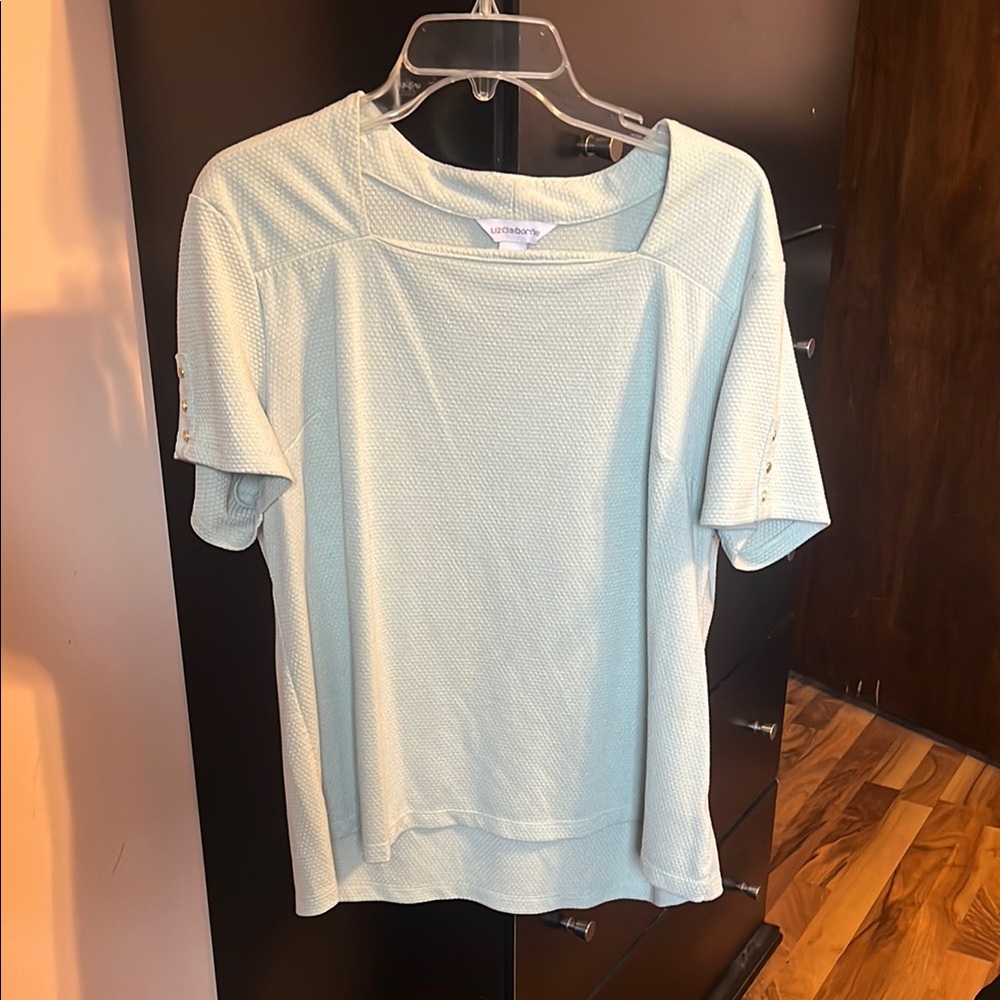 Light Blue/Mint Liz Claiborne Top
